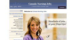 Desktop Screenshot of canadanursingjobs.com